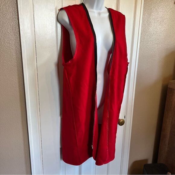 Jones New York Red Wool zip up vest - Picture 8 of 9